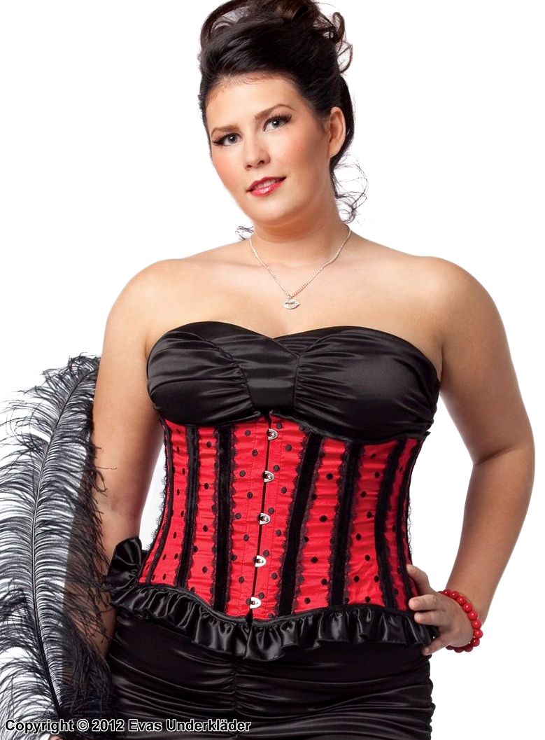 Plus size corset / bustier